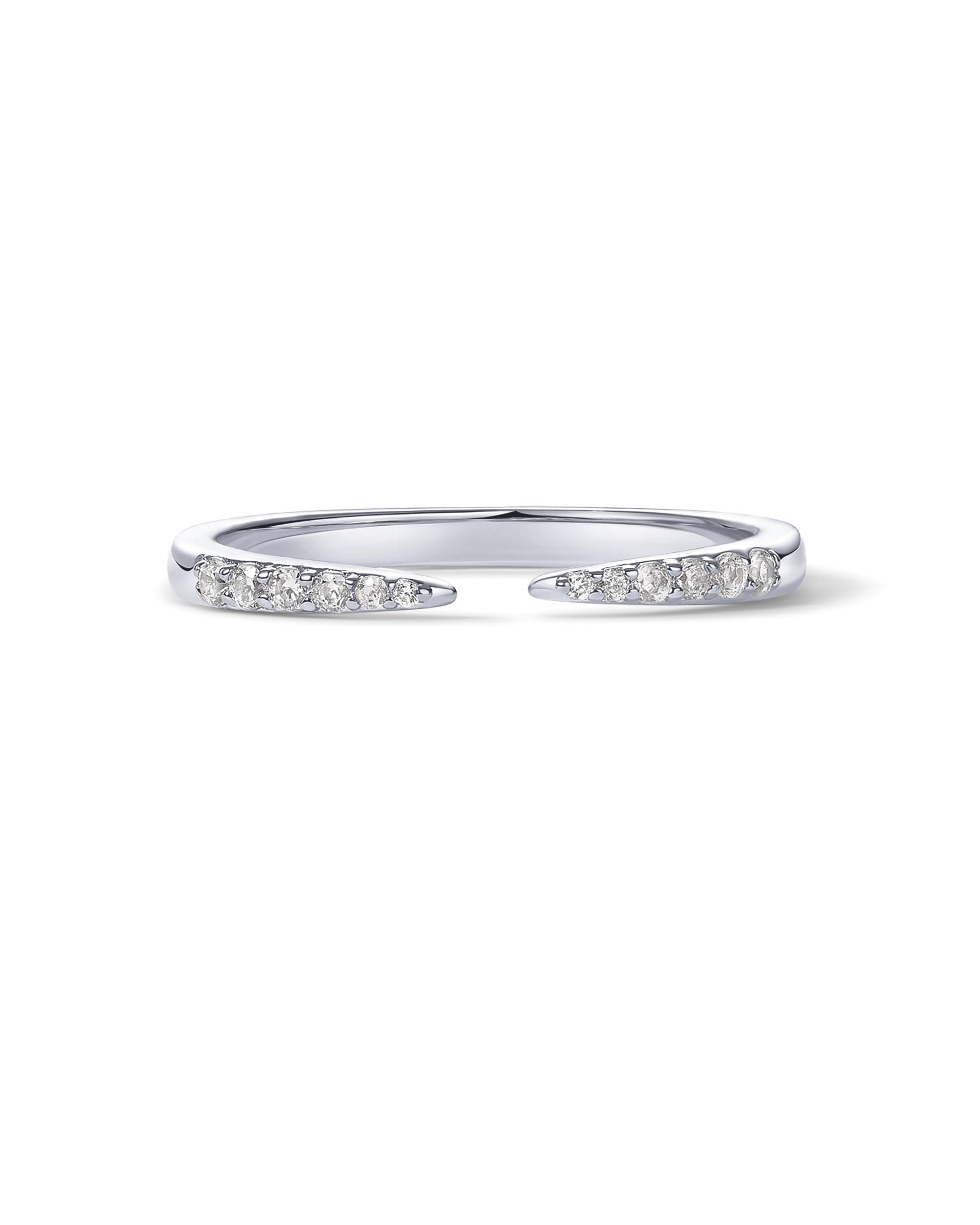 PavoI 18K Gold Plated Cubic Zirconia Eternity Ring | Women's Stacking Bands