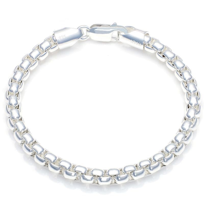 Waitsoul Diamond-Cut Silver/Gold Box/Rope Bracelet for Women/Men