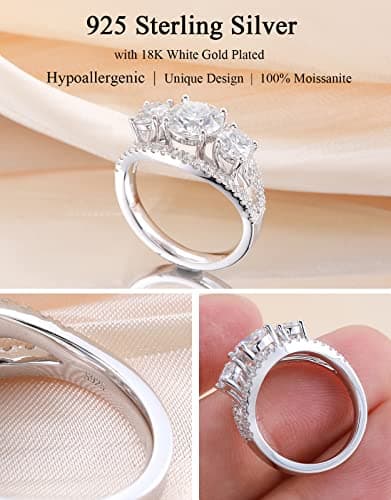 Moissanite Engagement Rings for Women