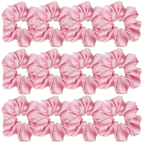 Satin Silk Hair Scrunchies for Women and Girls