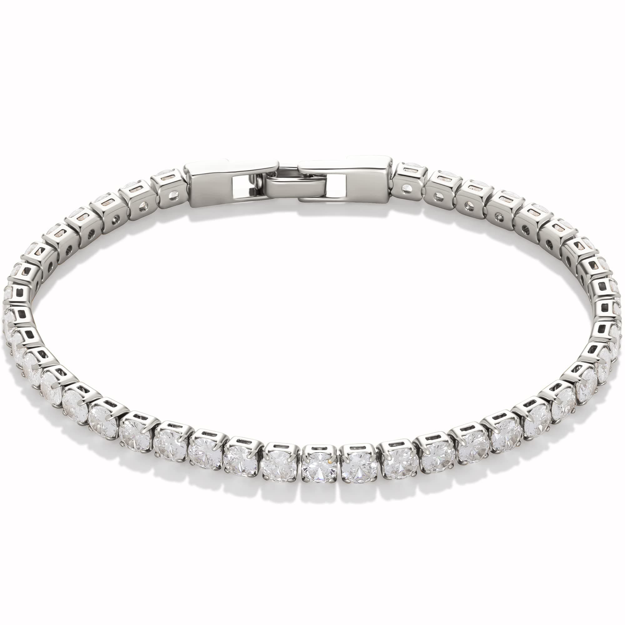 Amazon Essentials Cubic Zirconia Tennis Bracelet for Women, Size 7.5