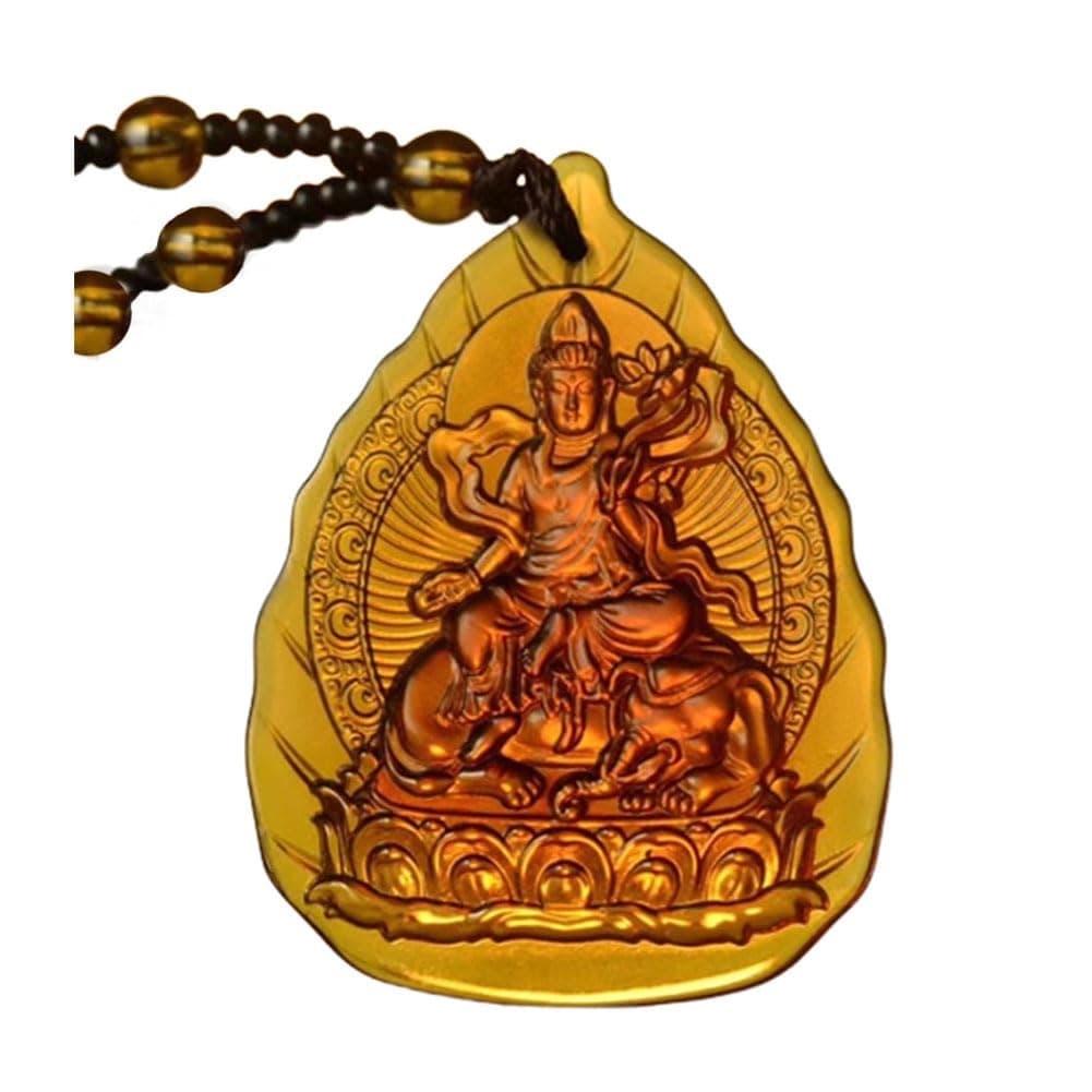 Buddha Necklace for Women with 12 Zodiac Guardian Pendants Good Luck Amulet