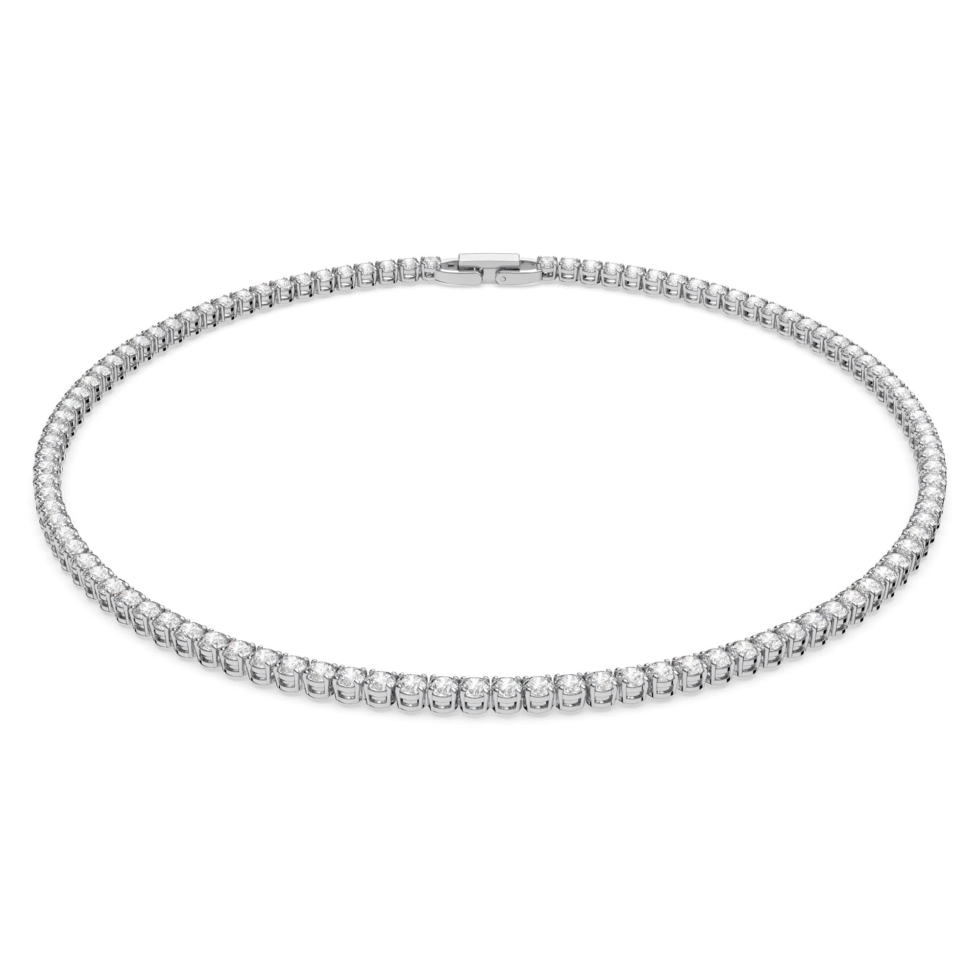 Swarovski Rhodium Rose Gold Crystal Elegance Necklace
