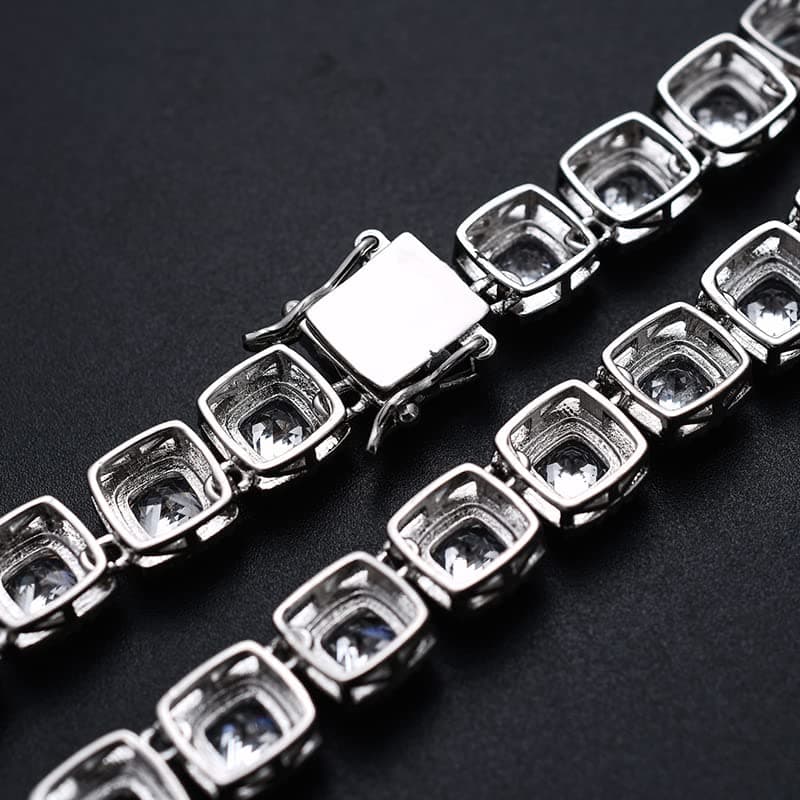 Refined Product Title: 14K Gold Moissanite Hip Hop Tennis Bracelet for Her