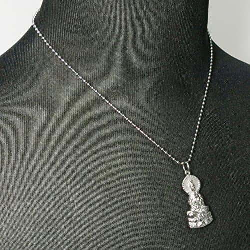 Steelmeup Stainless Steel Guan Yin Pendant Necklace
