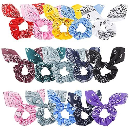 Sure, here's a refined and simplified title based on the keywords provided:

Ondder Hair Scrunchies 15 Pcs - Cute Bow Ribbon Elastic Hair Ties Floral & Fruit Print