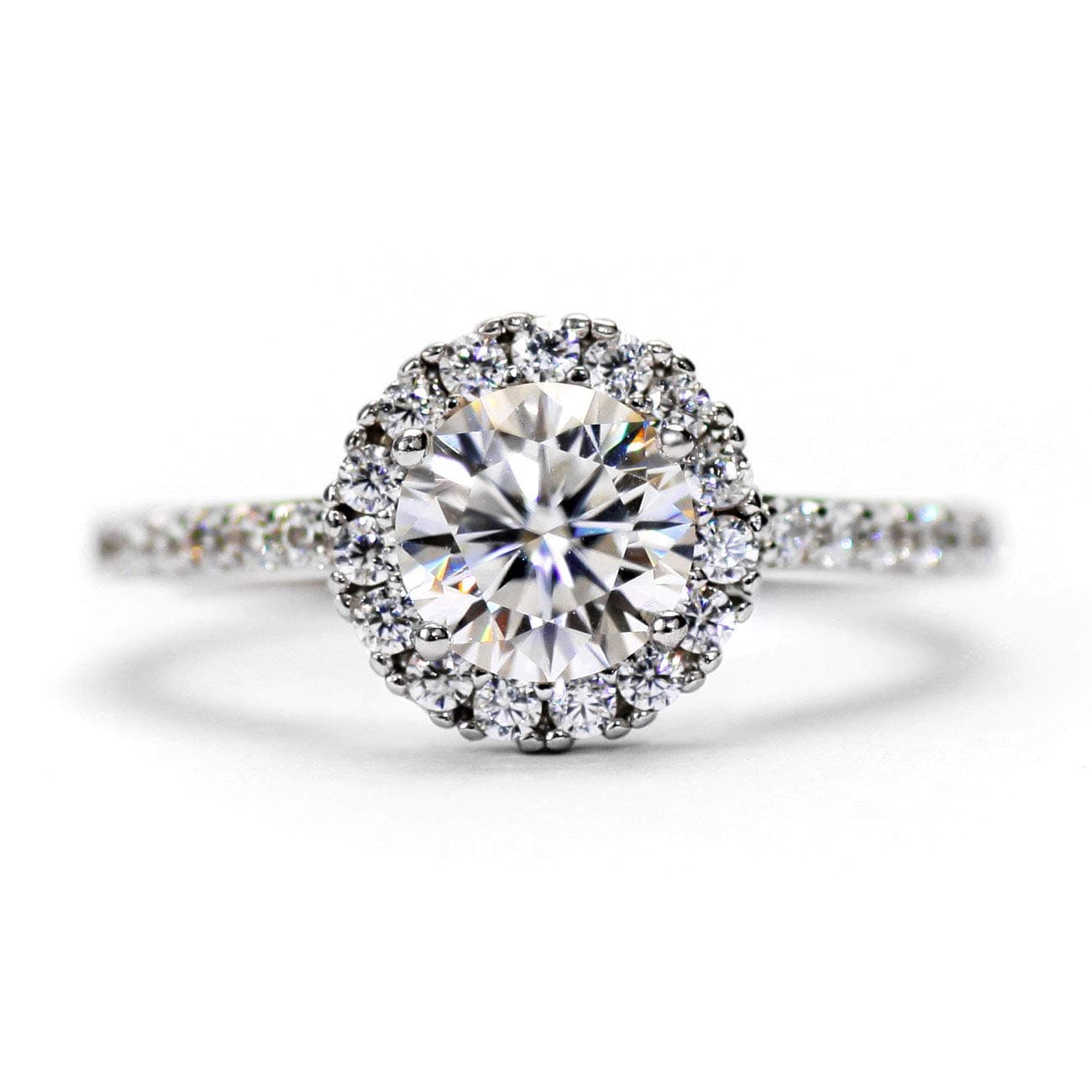Michooyel 1.0ct Moissanite Engagement Ring for Women