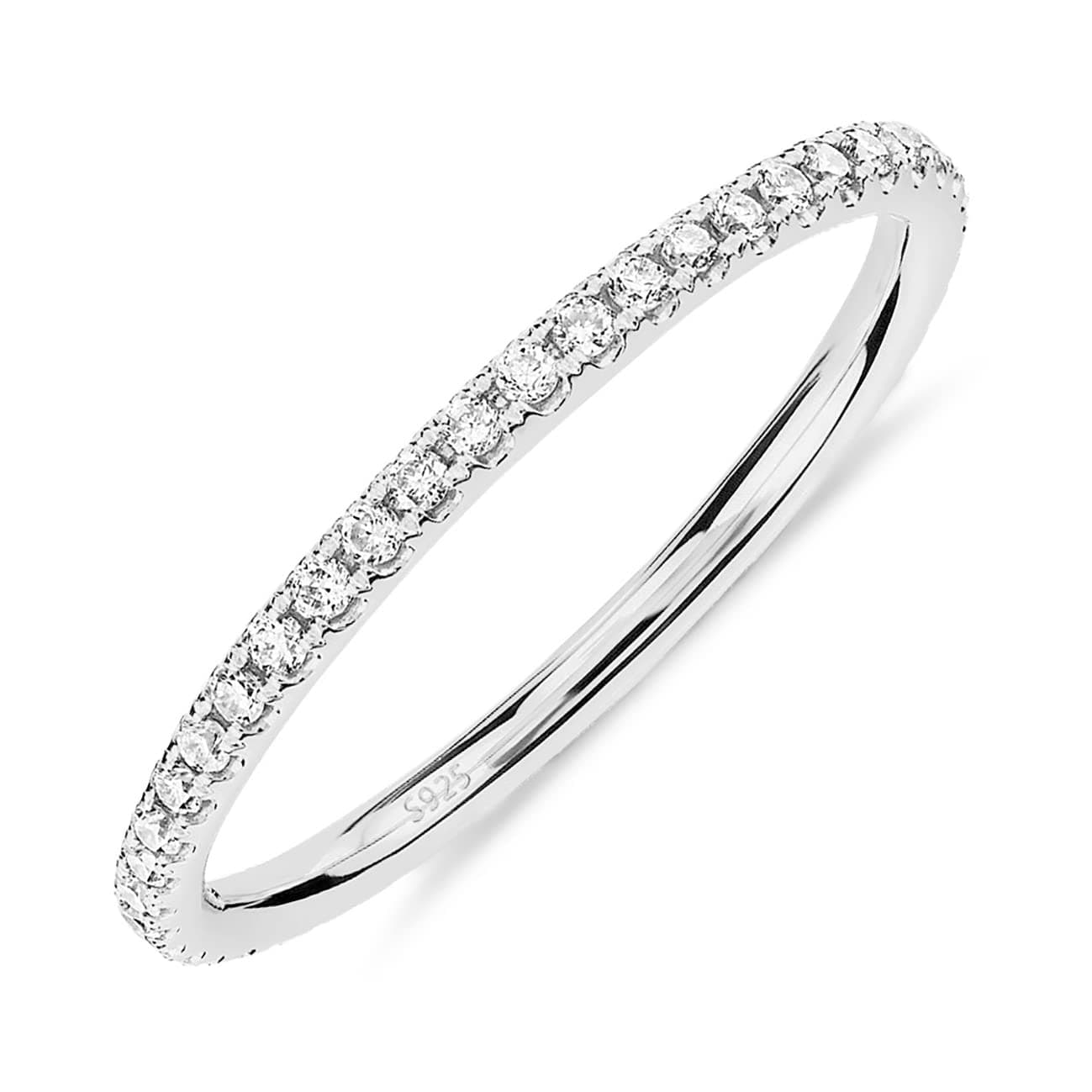 14K Gold Plated Sterling Silver Stackable Rings for Women