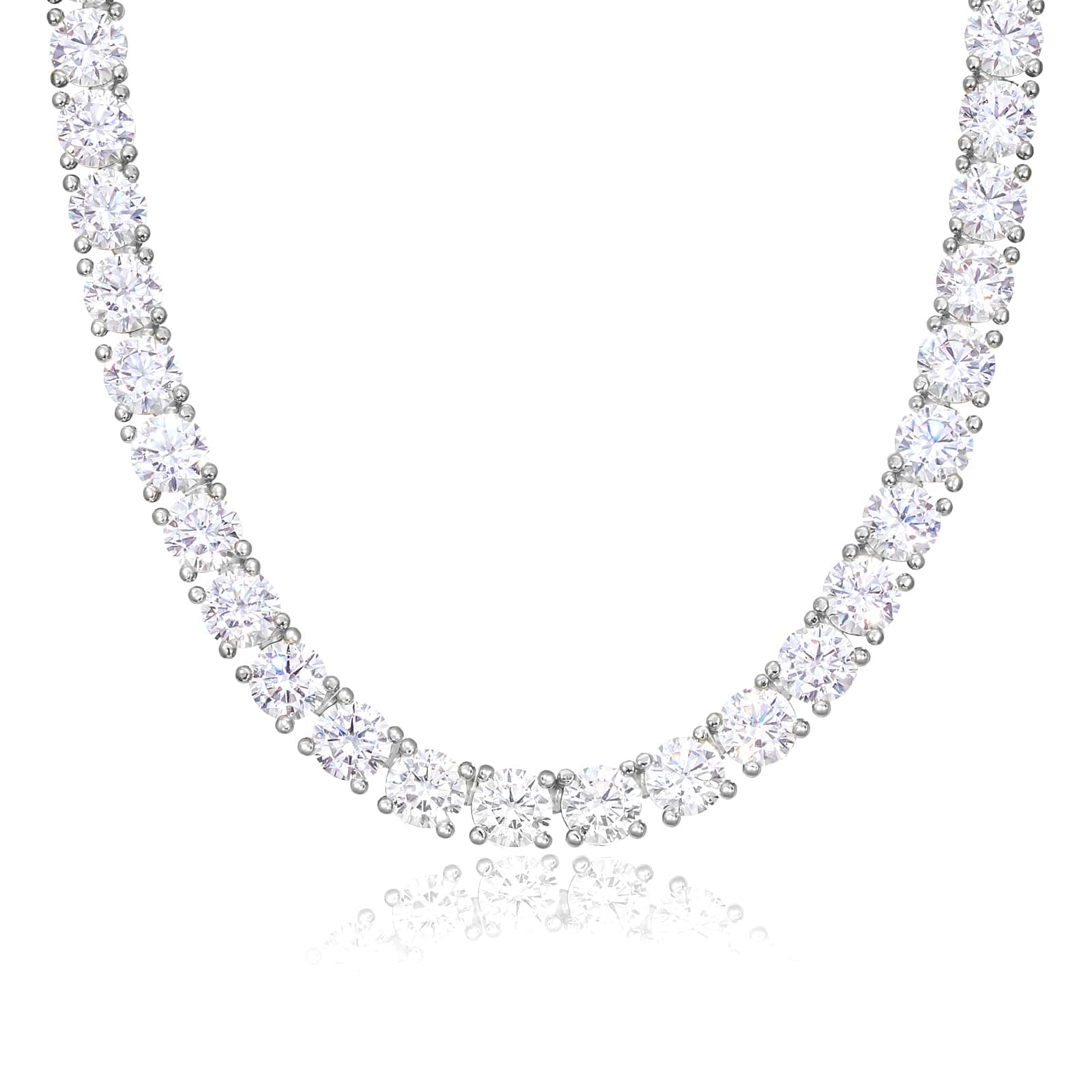 KissYan 14K Gold/Silver Plated Diamond-Style Choker for Men & Women