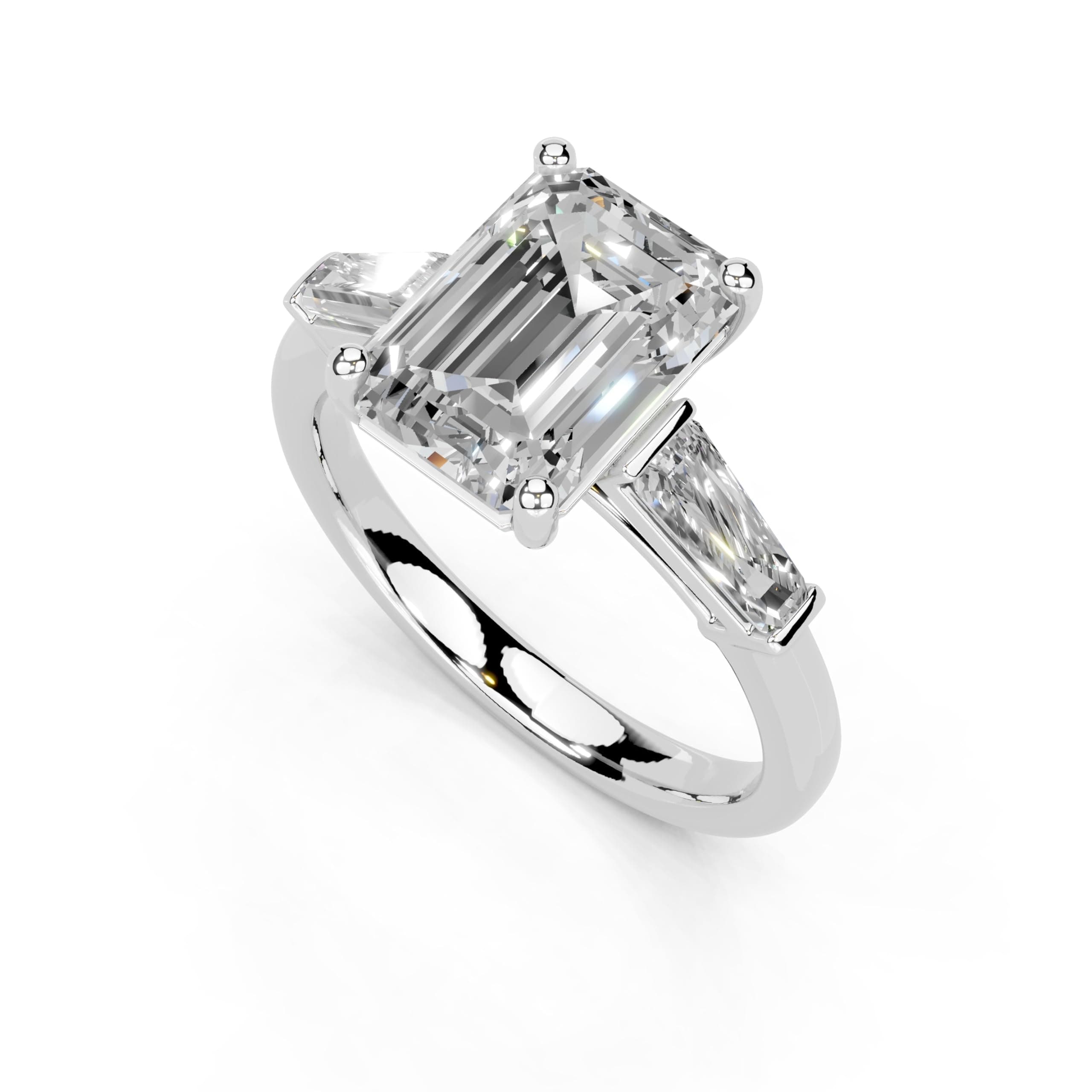 1-5 Carat Lab Grown Diamond Emerald Cut Ring, IGI Certified, Promise Ring for Women