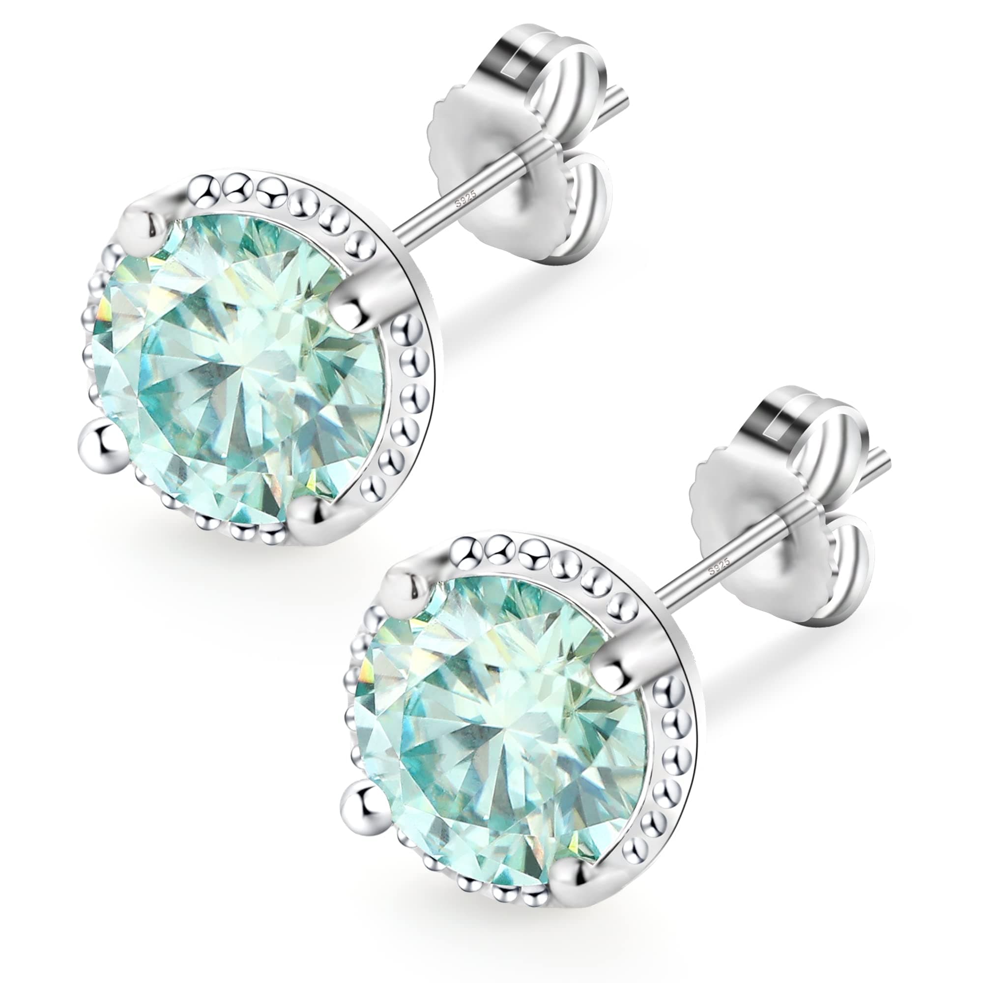 JEYHLOPX moissanite stud earrings for women
