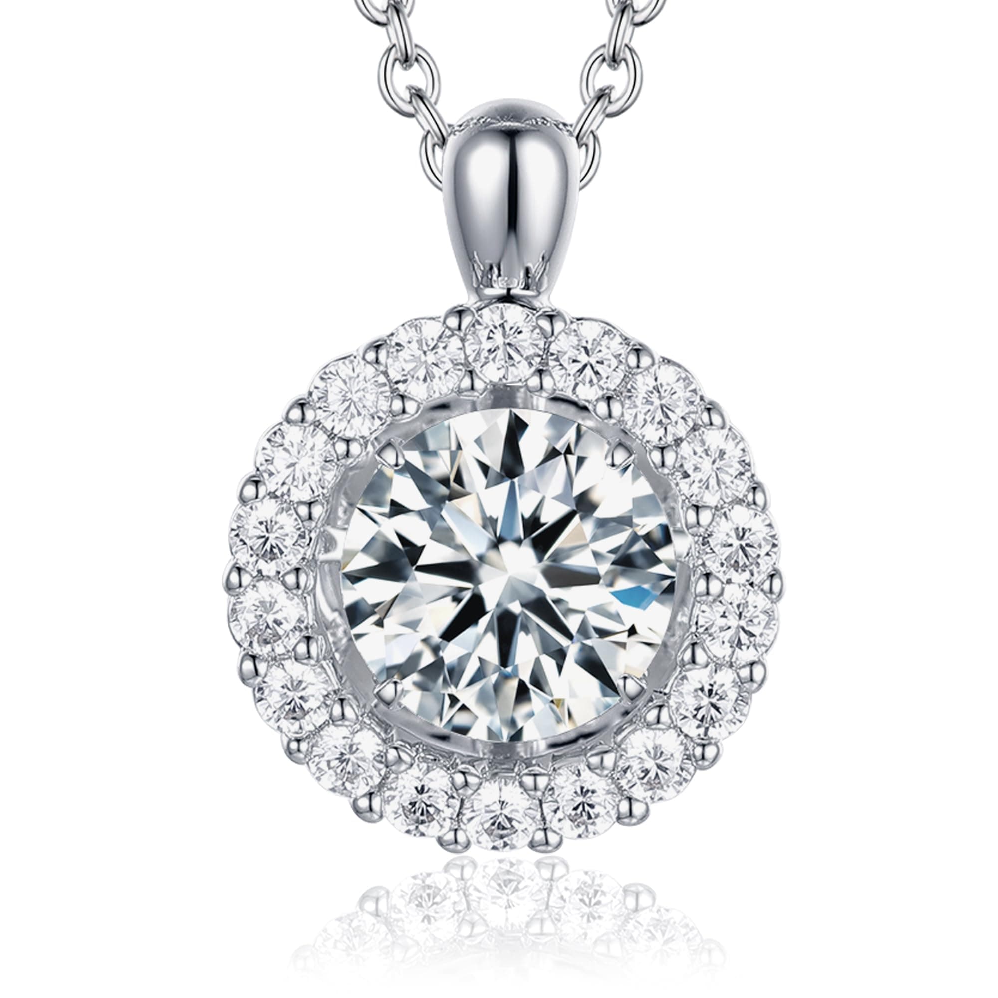 Boya Moissanite Dancing Necklace - Perfect Anniversary, Mother's Day, Christmas Gift