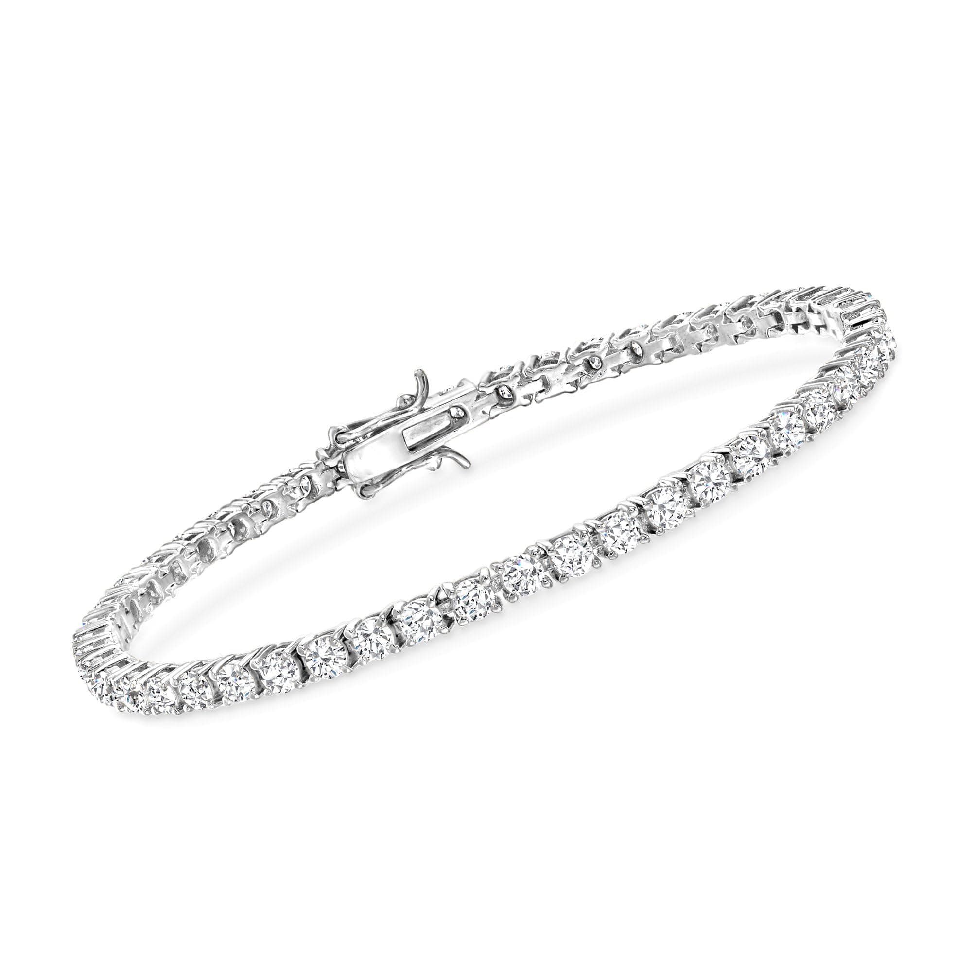 Ross-Simons 5.00 ct. t.w. CZ Sterling Silver Tennis Bracelet (7")