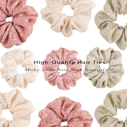 Oversized & Petite White Scrunchies for Women