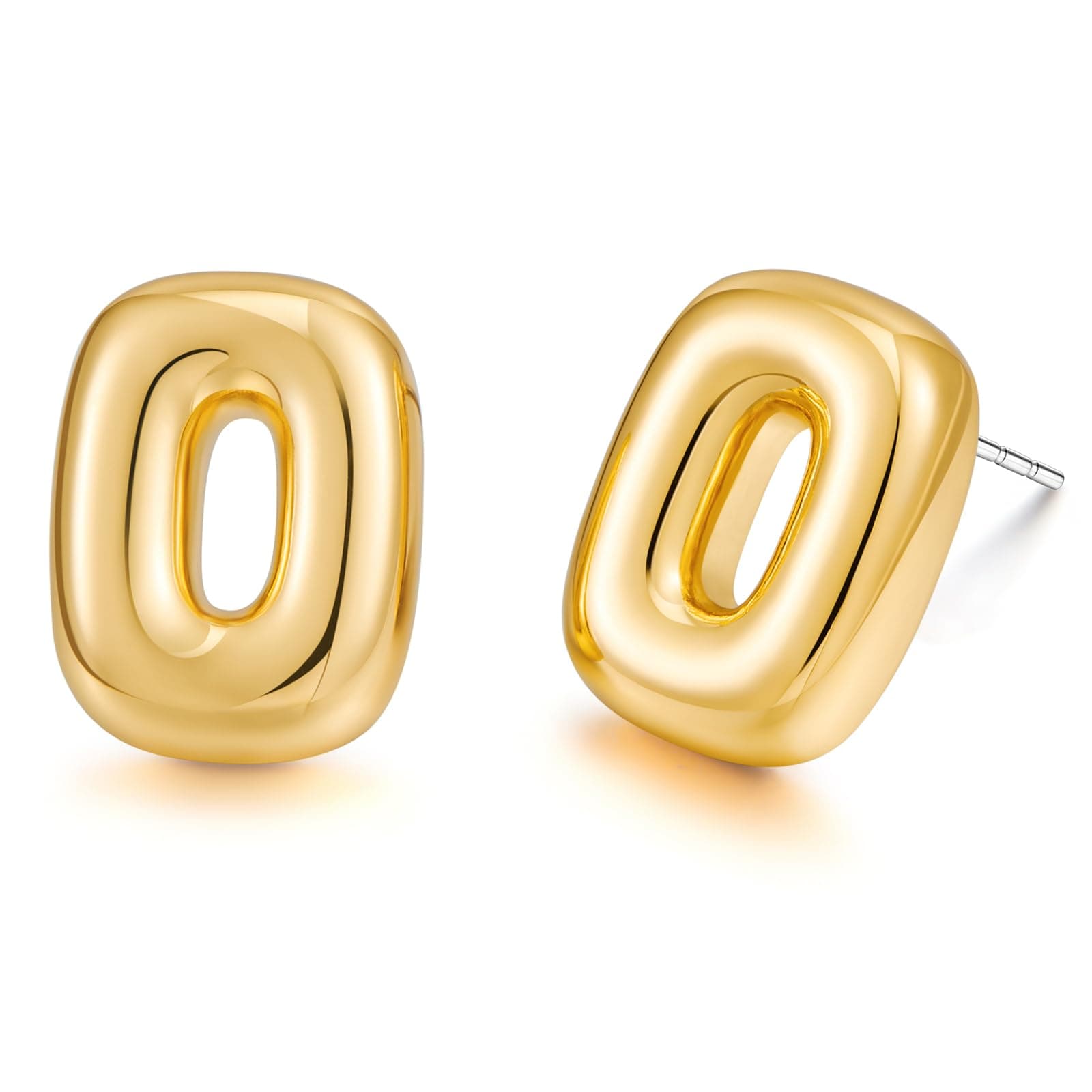 FAMARINE Chic Rectangle Stud Earrings for Women