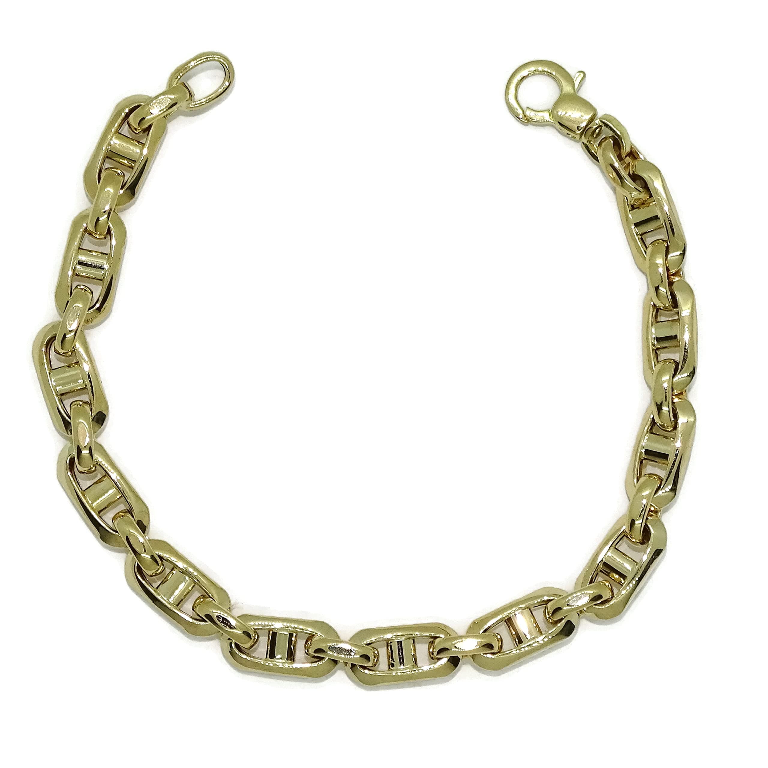 Never Say Never 18K Gold Mens Bangle 21.5cm | 8g Yellow Gold | Italian Jewelry | Gift