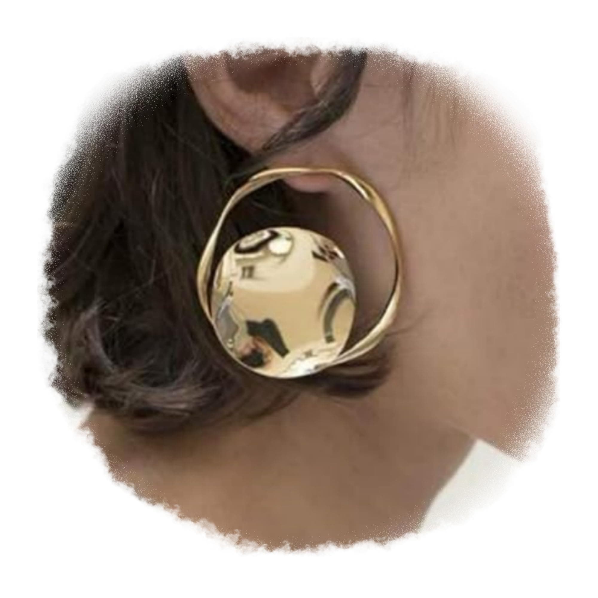 Doubnine Gold Hoop Stud Earrings for Women Minimalist Fashion Jewelry