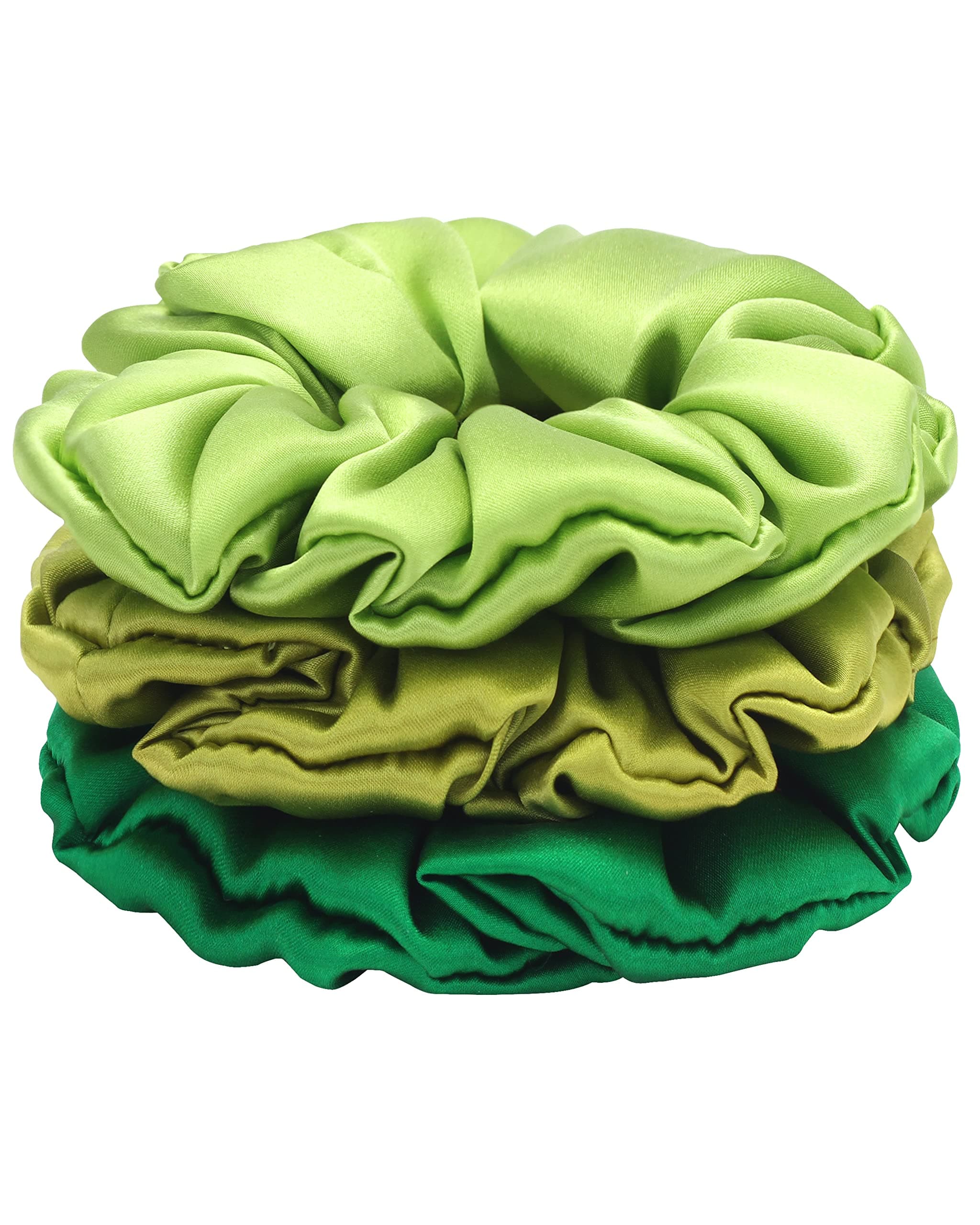 Refined title: Michooyel 3-Pack Mulberry Silk Hair Scrunchies for Women